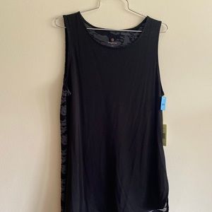 Large black tank top